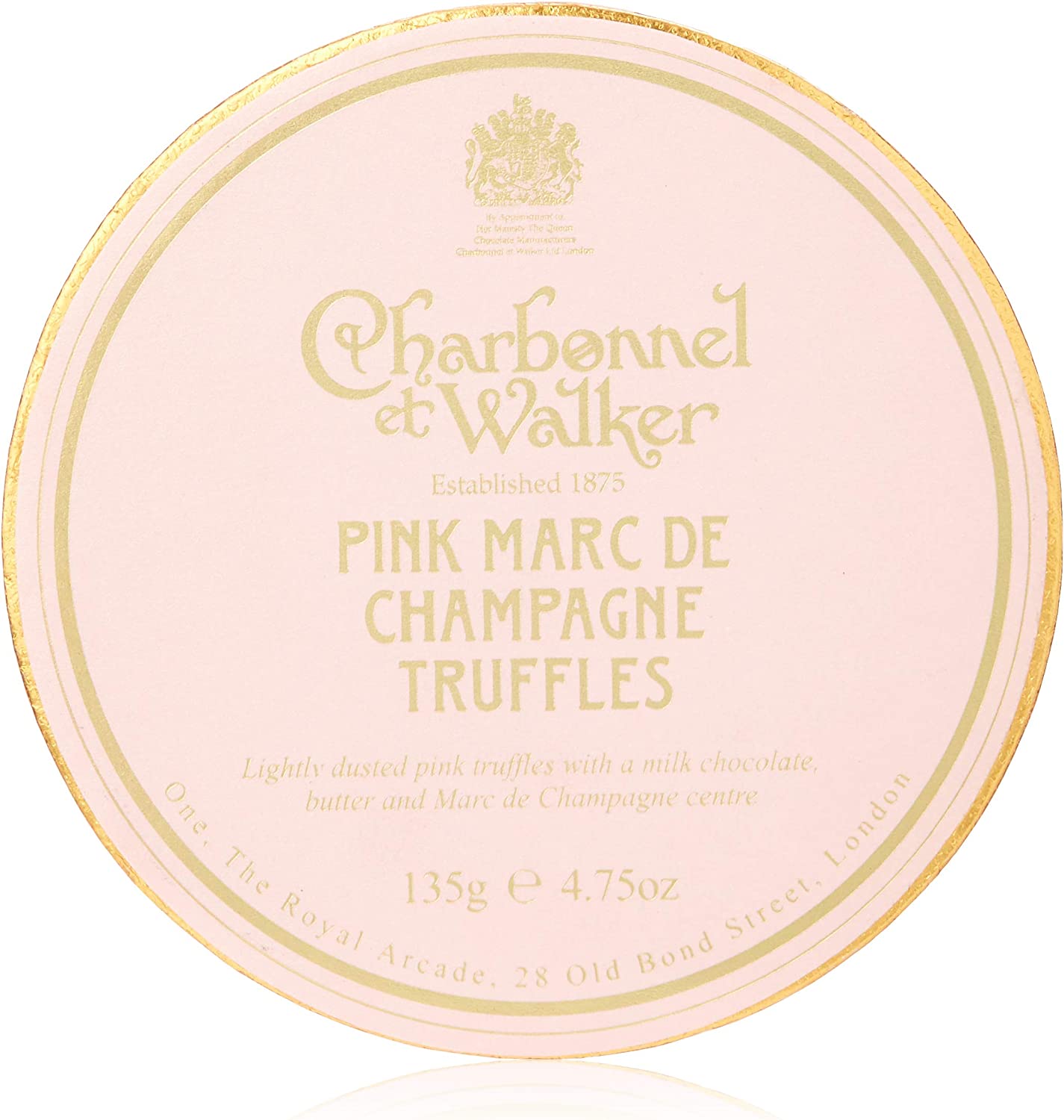 Charbonnel Et Walker Pink Marc De Champagne Truffles 135g RRP 16 CLEARANCE XL 7.99